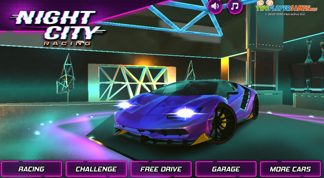 Night City Racing Gameplay Screenshot 1